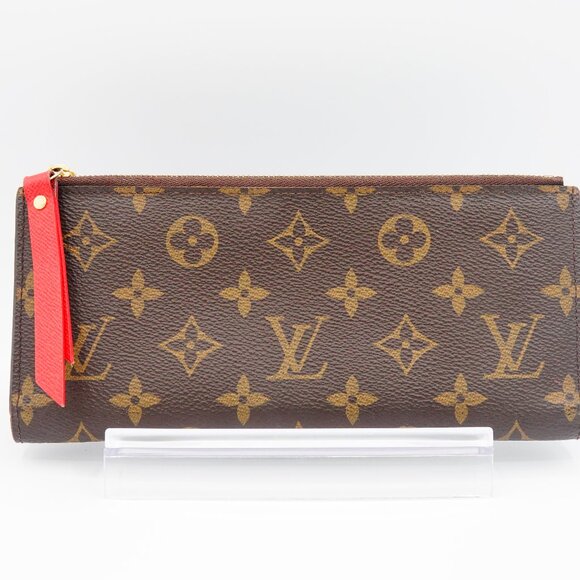 Louis Vuitton Monogram Adele Coquelicot Wallet Red -Pre-Owned - Picture 1 of 14